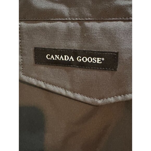 Canada Goose Langford Parka Mens Size M Graphite With Fur Hood - Picture 9 of 12